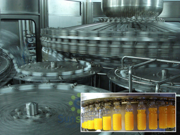 Full Automatic Hot Filling juice production machine 500ml Bottle