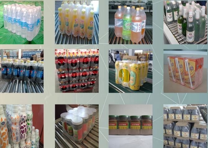 High Speed 40 Packs / Min Stretch Wrapping Machine For PET Glass Bottle